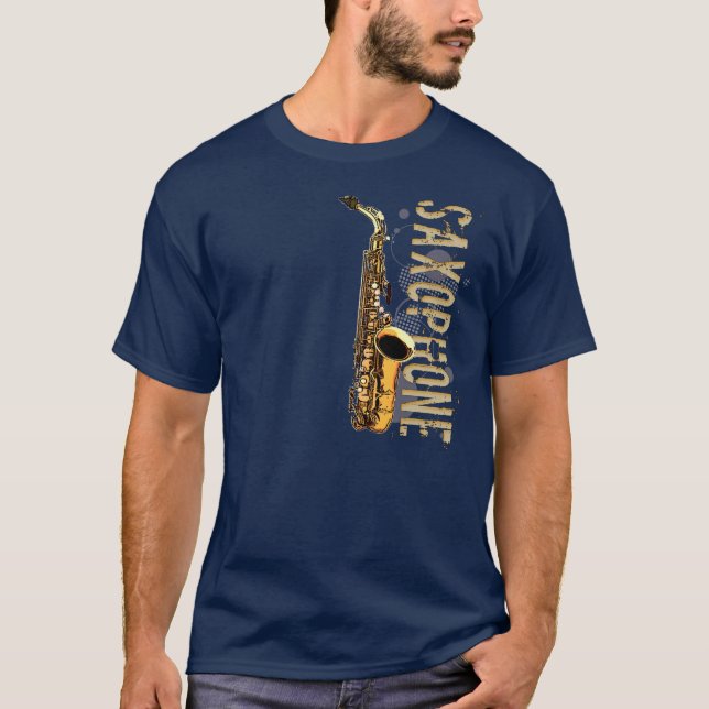 Camiseta Grunge Saxofone (Frente)