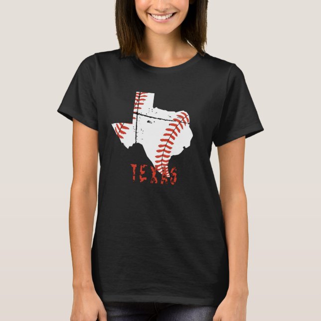 Camiseta Grunge Texas Baseball (Frente)