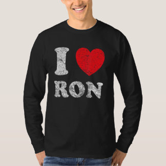 Camiseta Grunge Vestido Estilo Eu Amo Ron