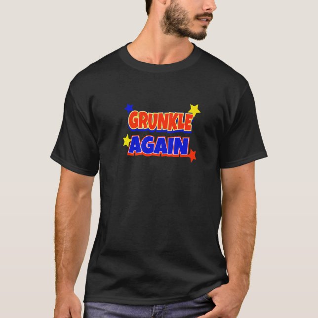 Camiseta Grunkle Novamente Gravidez Anúncio de Gravidez (Frente)