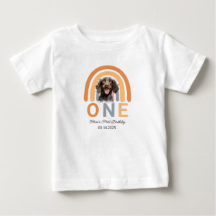 Camiseta Grupo Adorável do primeiro aniversario Arco-Íris