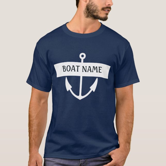 Camiseta Grupo conhecido da âncora do barco (Frente)
