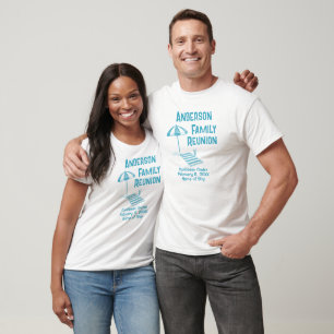 Camiseta Grupo Cruise Beach Umbrell Família ou Reunião de C