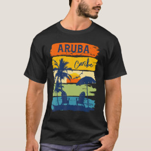 Camiseta Grupo da Família de Casais de Férias Aruba Caribe