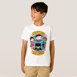 Camiseta Grupo da Liga da Justiça de Chibi