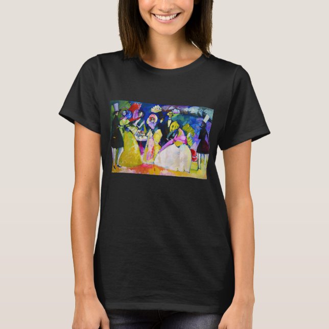 Camiseta Grupo das Crinolinas por Wassily Kandinsky (Frente)