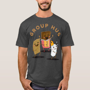 Camiseta Grupo de acampamento Hug Smores Marshmallow e Engr