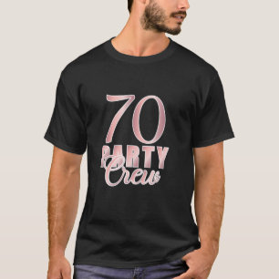 Camiseta Grupo de Amigos do BDay Aniversário Pink de 70 Par