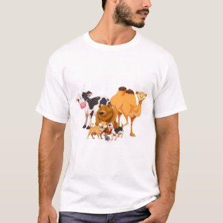 Camiseta Grupo de animais