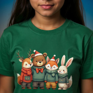 Camiseta Grupo de Animais de Natal