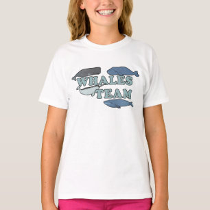 Camiseta Grupo de Baleias Crianças do Lover Ambiental