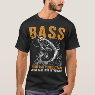 Camiseta Grupo De Busca E Salvamento Da Pesca De Bass Angl