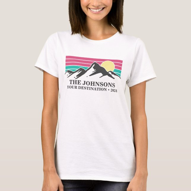 Camiseta Grupo de Campanha de Férias Familiares Corresponde (Frente)