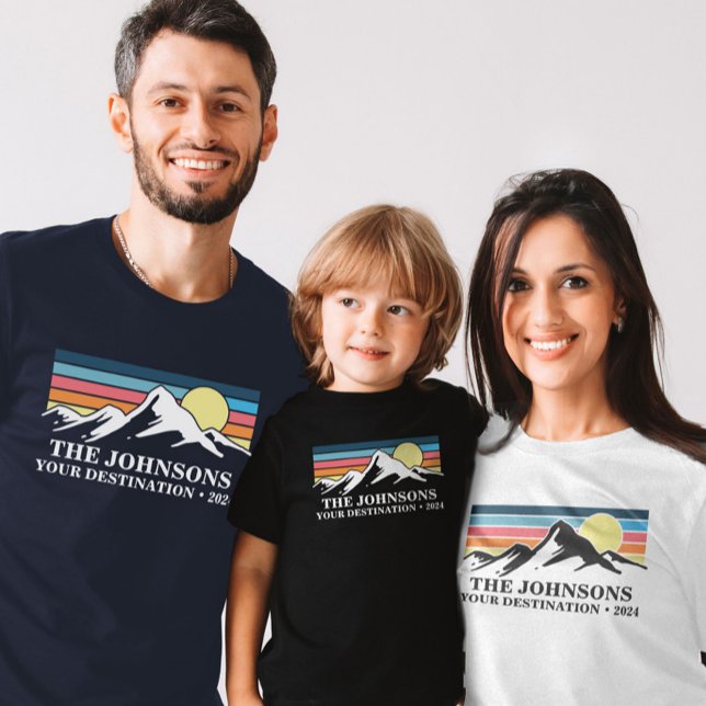 Camiseta Grupo de Campanha de Férias Familiares Corresponde (Custom Matching Family Vacation Camping Group T-Shirt)