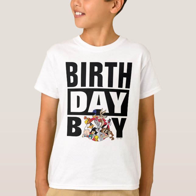 Camiseta Grupo de Caracteres LOONEY TUNES™ | Birthday Boy (Frente)