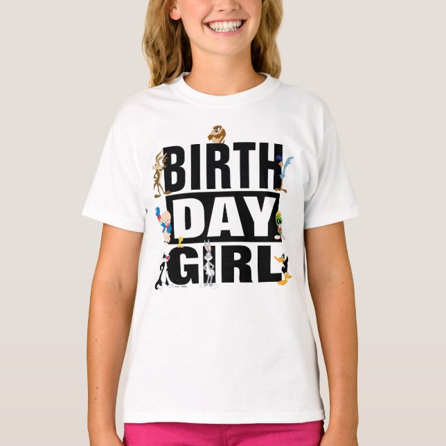 Camiseta Grupo de Caracteres LOONEY TUNES™ | Birthday Girl (Frente)