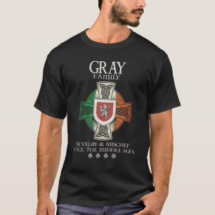Camiseta Grupo de Cinzas Irlanda Cruzamento Celular Irlandê