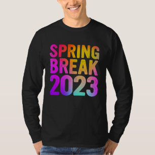 Camiseta Grupo de Combinação de Estilo Colorido de Férias d
