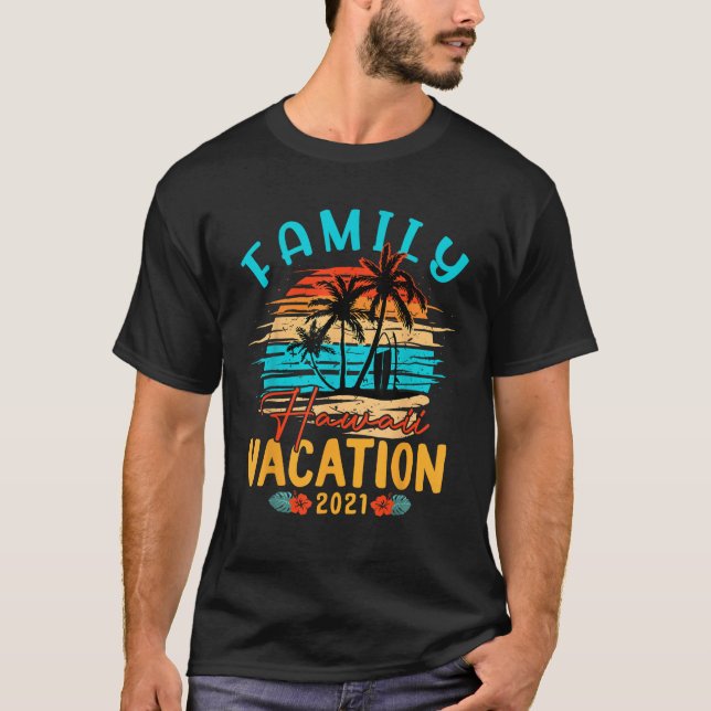Camiseta Grupo de Combinação de Férias Familiares Havaianas (Frente)