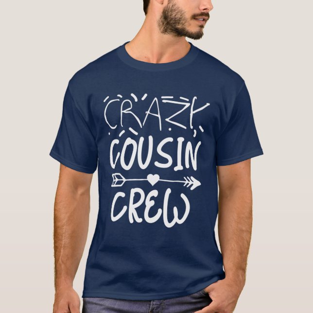 Camiseta Grupo de Combinação de Tripulação de Primo Louco (Frente)
