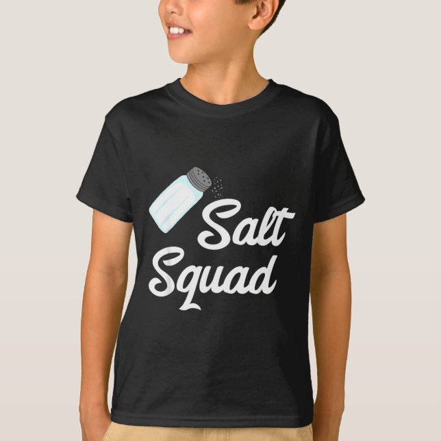 Camiseta Grupo de Correspondência de Sabores Salt Squad Gla (Frente)