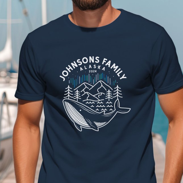 Camiseta Grupo de Correspondência Personalizada da Família  (Alaska Cruise Trip Custom Family Matching Group T-Shirt)