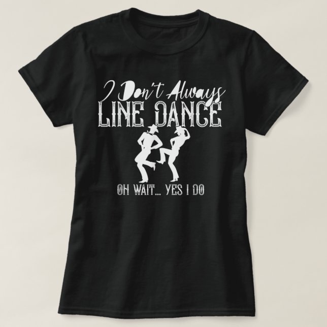 Camiseta Grupo de Dança de Linha Dançando Dançarino Dançari (Frente do Design)