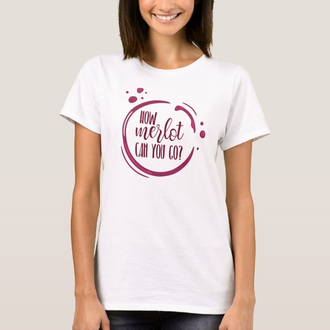 Camiseta Grupo de Despedida de Solteira com Tema de Vinho (Frente)
