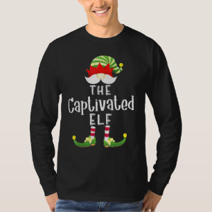 Camiseta Grupo de Elfos Cativados Festa de Natal de Pijama