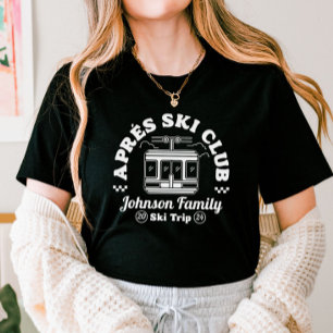 Camiseta Grupo de Esqui Personalizado da Família Apres Ski