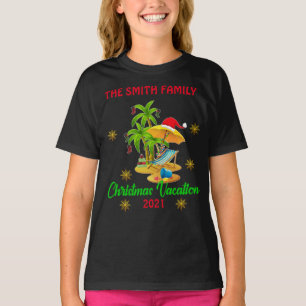 Camiseta Grupo de Férias de Cruzeiro de Natal que Combina 
