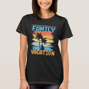 Camiseta Grupo de Férias Tropicais de Praia da Família Corr