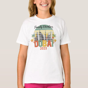 Camiseta Grupo de Férias Turísticas de Viagem de Dubai que