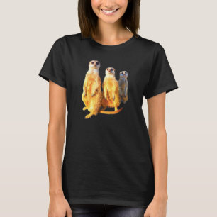 Camiseta Grupo de fotos da família Meerkat legal meerkats d