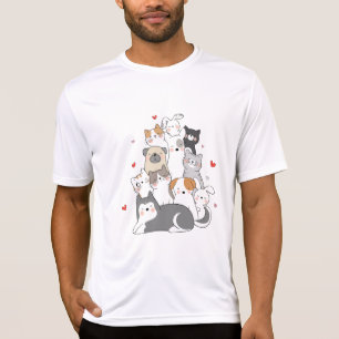 CAMISETA GRUPO DE GATOS   COMPRAR DE DESIGN DE AMANTES CAT 
