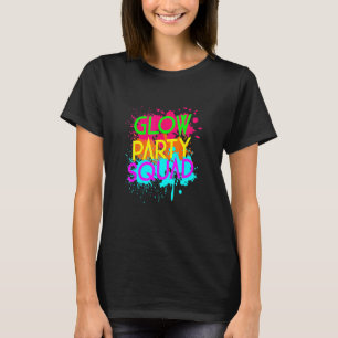 Camiseta Grupo de Halloween de Esquadrão de Festa Brilhante