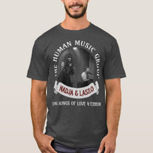 Camiseta Grupo de Música Humana Nadja Laszlo nas Sombras