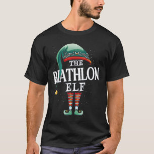 Camiseta Grupo de Natal Biathlon Elf Xmas Partido Pajama