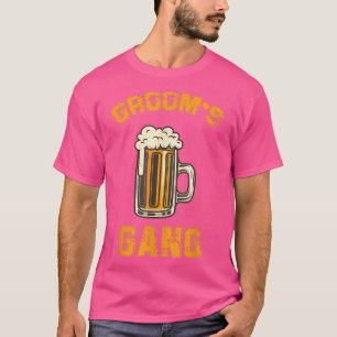Camiseta Grupo de noivos com cerveja para a despedida de so