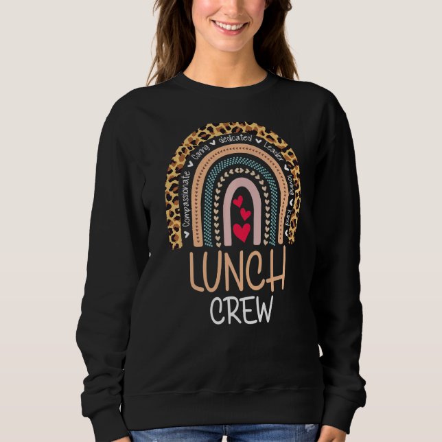Camiseta Grupo de Tripulação de Almoço-Leopardo que Corresp (Frente)