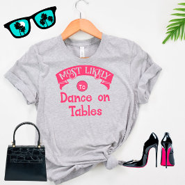 Camiseta Grupo Divertido de Despedida de Solteira Tabelas d
