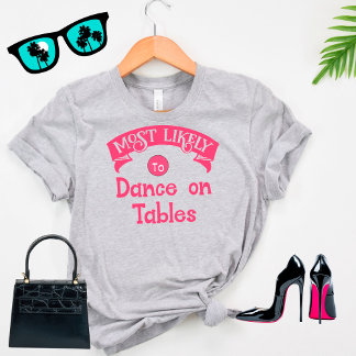 Camiseta Grupo Divertido de Despedida de Solteira Tabelas d