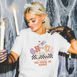 Camiseta Grupo do Partido Bach do Halloween do Ghoul Gang P<br><div class="desc">Prepare-se para criar um inferno com sua gangue fantasma! Estas camisas assustadoras e infelizes da festa de Halloween são perfeitas para batentes de solteira, noites de meninas, ou qualquer celebração de Halloween. Estas camisetas com frases hilárias personalizadas irão adicionar um toque de diversão assustadora para a reunião de gangue de...</div>