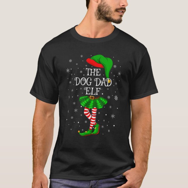 Camiseta Grupo Familiar Combinado Eu Sou O Pai Do Cachorro  (Frente)