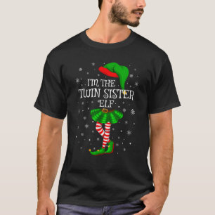 Camiseta Grupo Familiar Correspondente Eu Sou A Irmã Gêmea