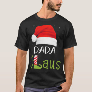 Camiseta Grupo Familiar Dada Claus Correspondendo Pajama En