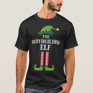 Camiseta Grupo Familiar Elf Match do Bodybuilding Natal P