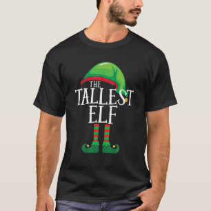 Camiseta Grupo Familiar Mais Alto Elf Correspondente Pajama
