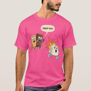 Camiseta Grupo Hug Marshmallow Smore Funny Camping Family