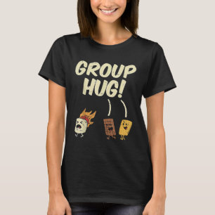 Camiseta Grupo Hug Smore Engraçado Campanha Chocolate Marsh